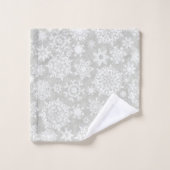 Motif Snowflake (Gant de toilette)
