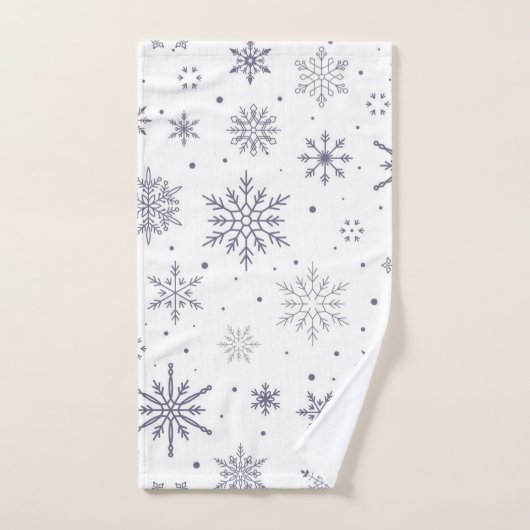 Motif Snowflake (Serviette à main)