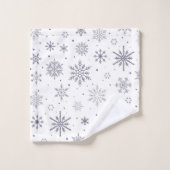 Motif Snowflake (Gant de toilette)