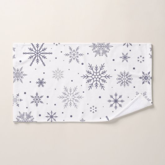 Motif Snowflake (Serviette à main)