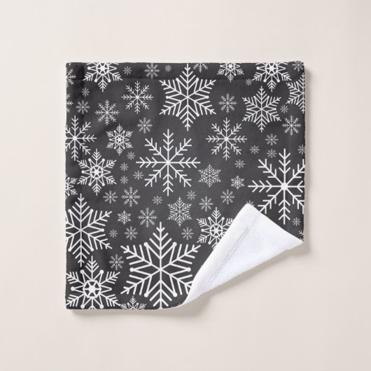 Motif Snowflake (Gant de toilette)