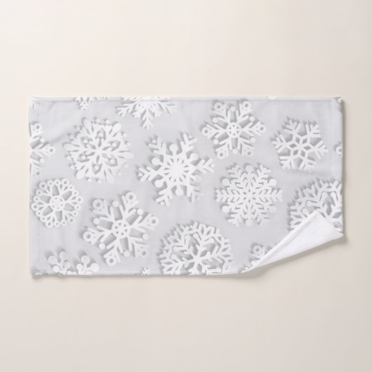 Motif Snowflake (Serviette à main)