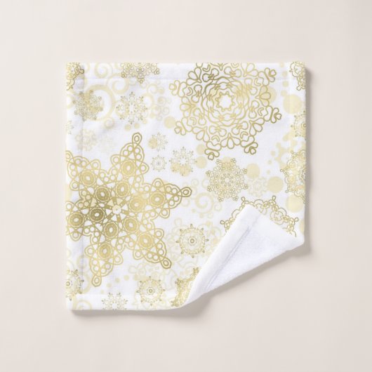 Motif Snowflake (Gant de toilette)