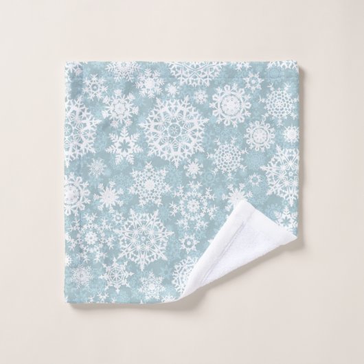 Motif Snowflake (Gant de toilette)