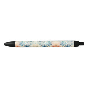 Motif Snowflakes vintage - Stylo noir