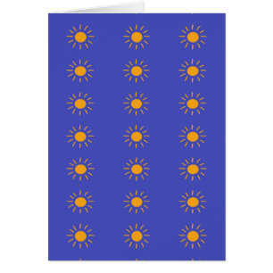 Motif solaire jaune