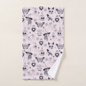 Motif sorcier whimsigoth rose (Serviette à main)