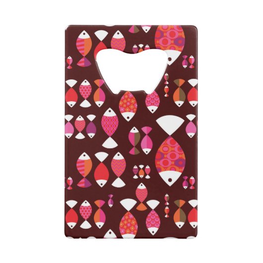 Motif sous-marin de rétros poissons abstraits (Dos)