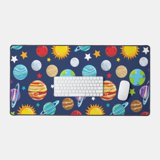 Motif spatial, Planètes, Étoiles, Cosmos, Galaxie (Clavier et souris)