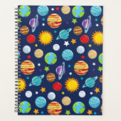 Motif spatial, Planètes, Étoiles, Cosmos, Galaxie (Devant)