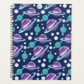 Motif spatial, Planètes, Étoiles, Galaxie, Cosmos (Devant)