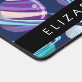 Motif spatial, Planètes, Étoiles, Galaxie, Votre n (Coin)