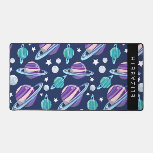 Motif spatial, Planètes, Étoiles, Galaxie, Votre n (Recto)