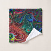 Motif spiral coloré Abstrait (Gant de toilette)