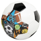 Motif Sportif Avec Ballons (3/4)