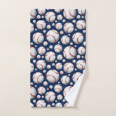 Motif sportif de baseball (Serviette à main)