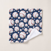 Motif sportif de baseball (Gant de toilette)