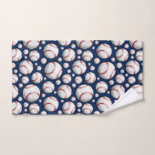 Motif sportif de baseball (Serviette à main)
