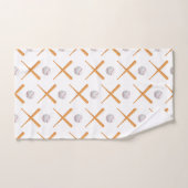 Motif sportif de baseball Batup (Serviette à main)