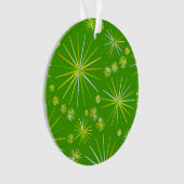 Motif Spoutnik du milieu du siècle, Vert olive (devant)