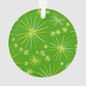Motif Spoutnik du milieu du siècle, Vert olive (dos)