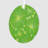 Motif Spoutnik du milieu du siècle, Vert olive (devant)