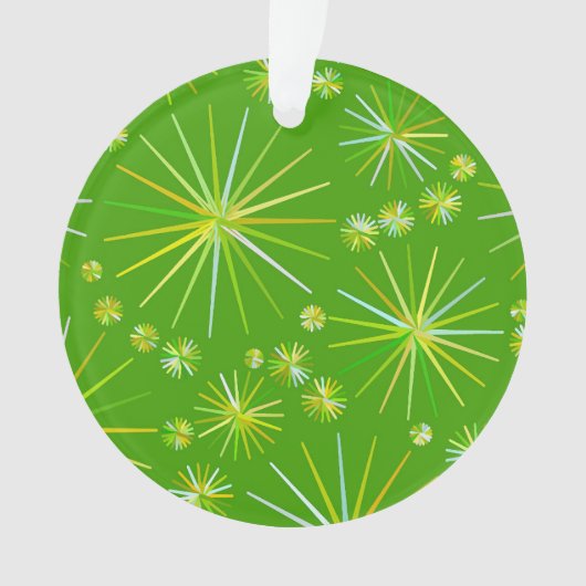 Motif Spoutnik du milieu du siècle, Vert olive (devant)