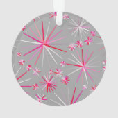 Motif Sputnik milieu du siècle, gris et fuchsia (dos)