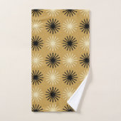 Motif Starburst moderne du milieu du siècle (Serviette à main)