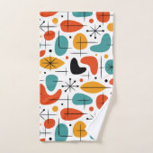 Motif Starburst Moderne du Milieu du Siècle (Serviette à main)