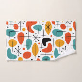 Motif Starburst Moderne du Milieu du Siècle (Serviette à main)