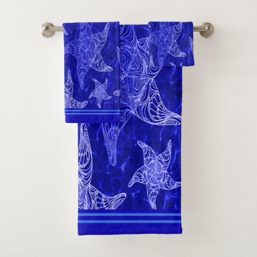 Motif Starfish bleu (En situation)