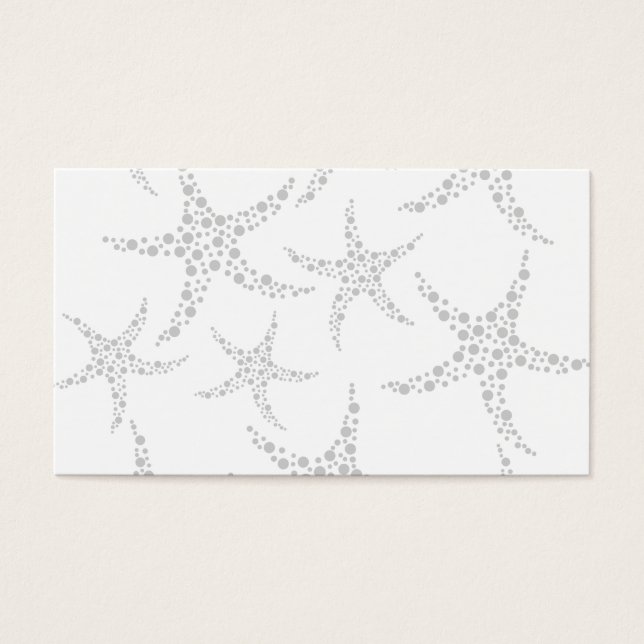 Motif Starfish en gris clair et blanc (Devant)