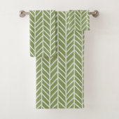 Motif stylé Sage Green Boho Herringbone (En situation)