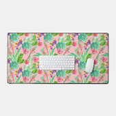 Motif Succulent de l'aquarelle en floraison (Clavier et souris)