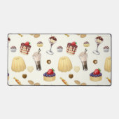 Motif sucré avec des desserts variés. (Recto)