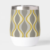 motif super rétro - monogramme - taupe or (Arrière)