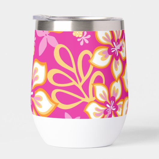 Motif SURF JUNGLE EN COMBO ROSE CHAUDE (Droite)