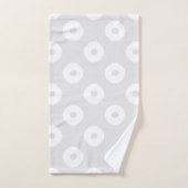 Motif tacheté blanc "Kanoko" (Serviette à main)