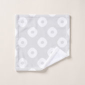 Motif tacheté blanc "Kanoko" (Gant de toilette)