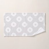 Motif tacheté blanc "Kanoko" (Serviette à main)