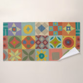 Motif Talavera. Un patchwork indien. Nom turc (Serviette de bain)