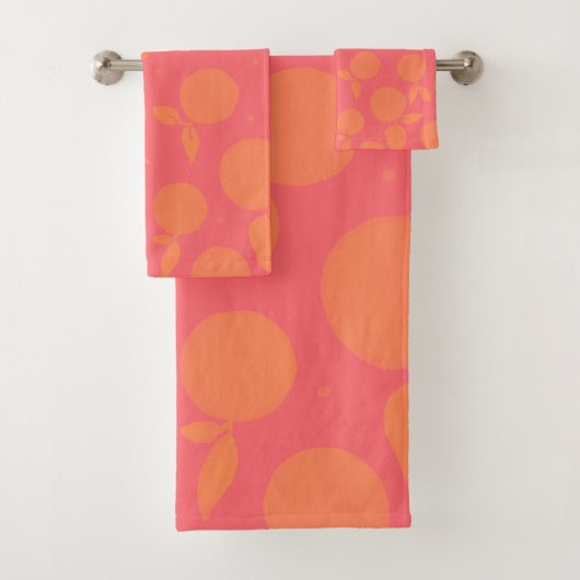 motif tangerine Abstrait (En situation)