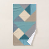 Motif Tangram bleu (Serviette à main)