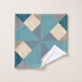 Motif Tangram bleu (Gant de toilette)