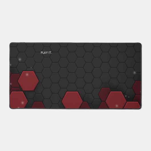 Motif technologique noir et rouge (Recto)