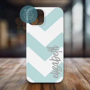 Motif tendance Chevron avec grand nom de calligrap