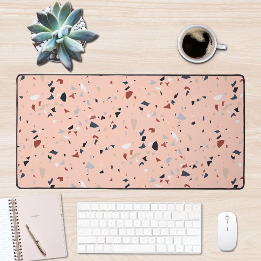 Motif Terrazzo Abstrait Moderne du Milieu du Siècl