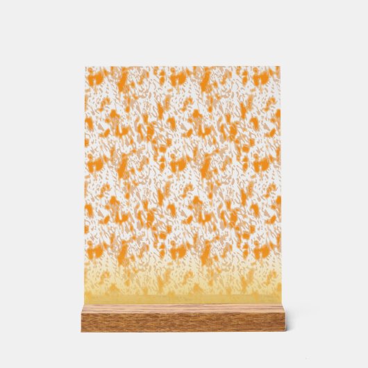 Motif textile avec orange et gol vibrants (Recto)