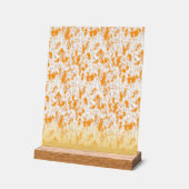 Motif textile avec orange et gol vibrants (Angle)